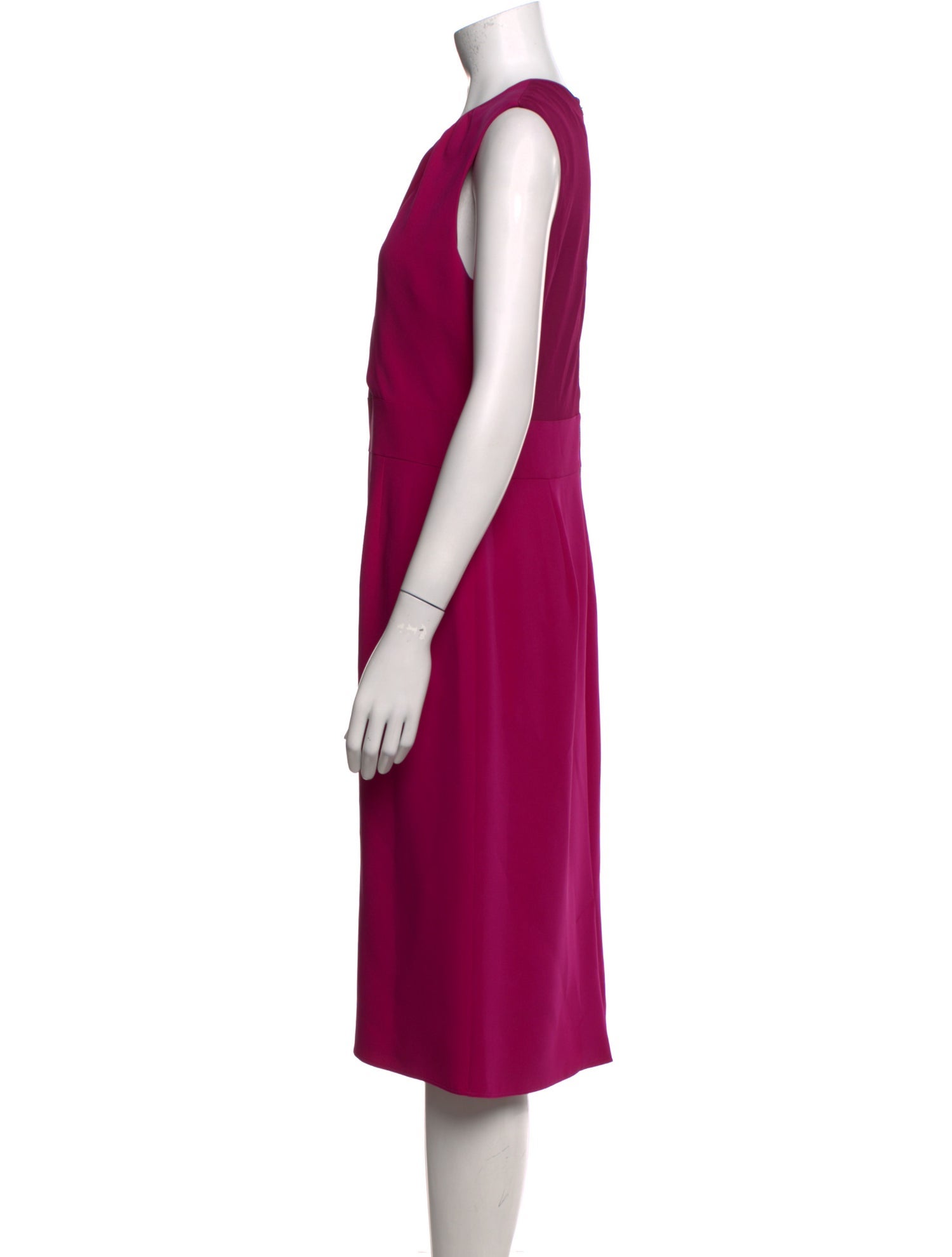 Burberry London Silk Midi Length Dress