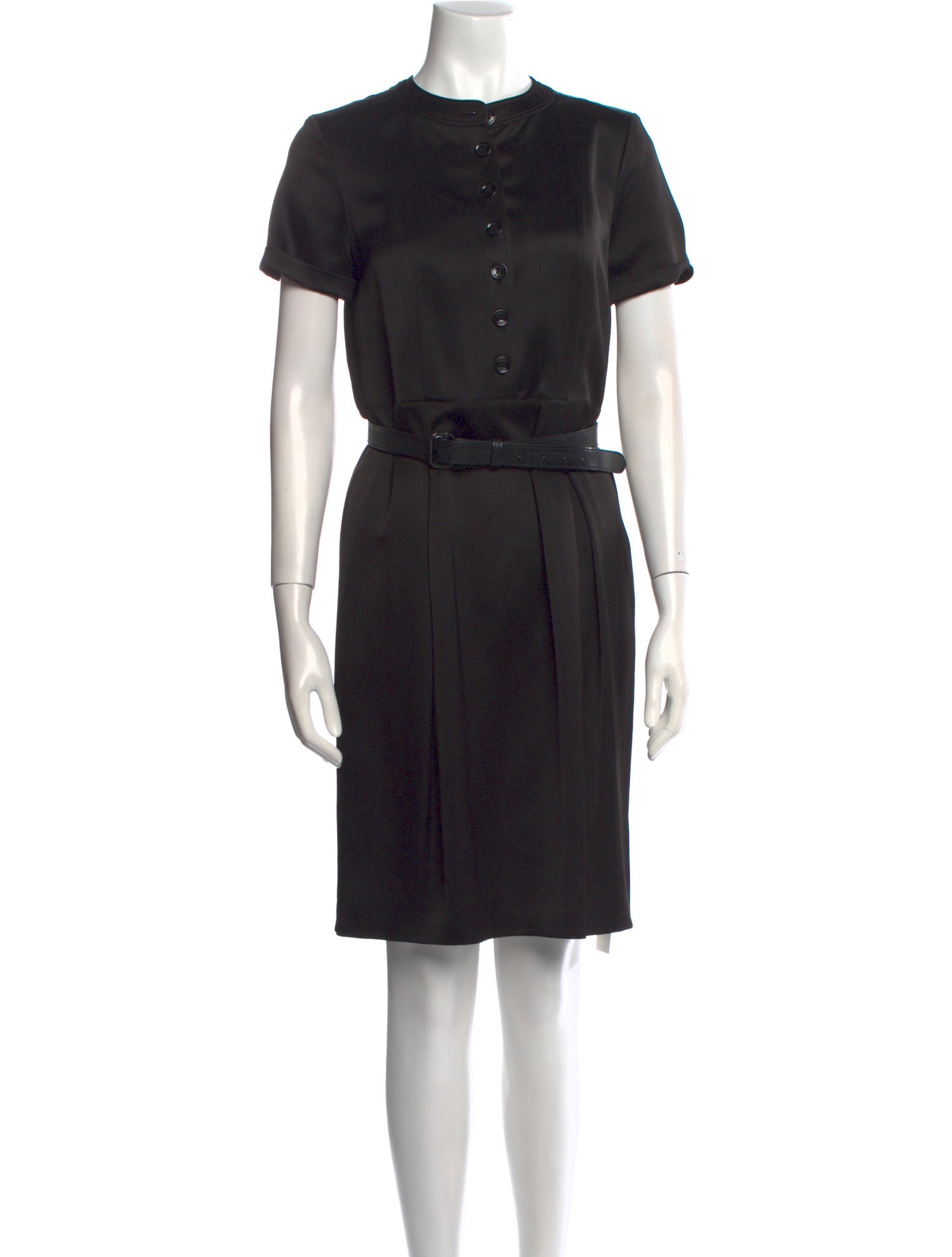 Burberry London Crew Neck Knee-Length Dress