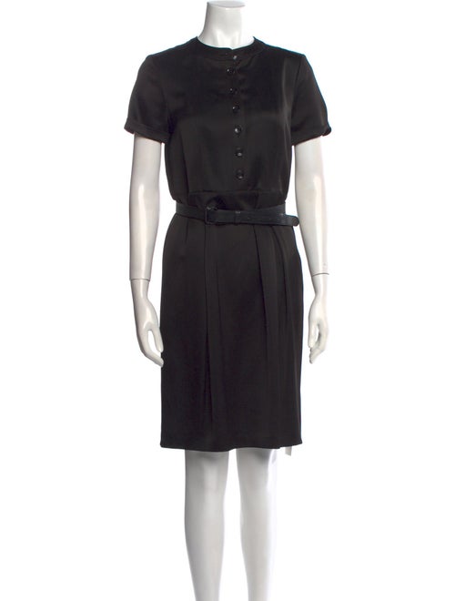 Burberry London Crew Neck Knee-Length Dress