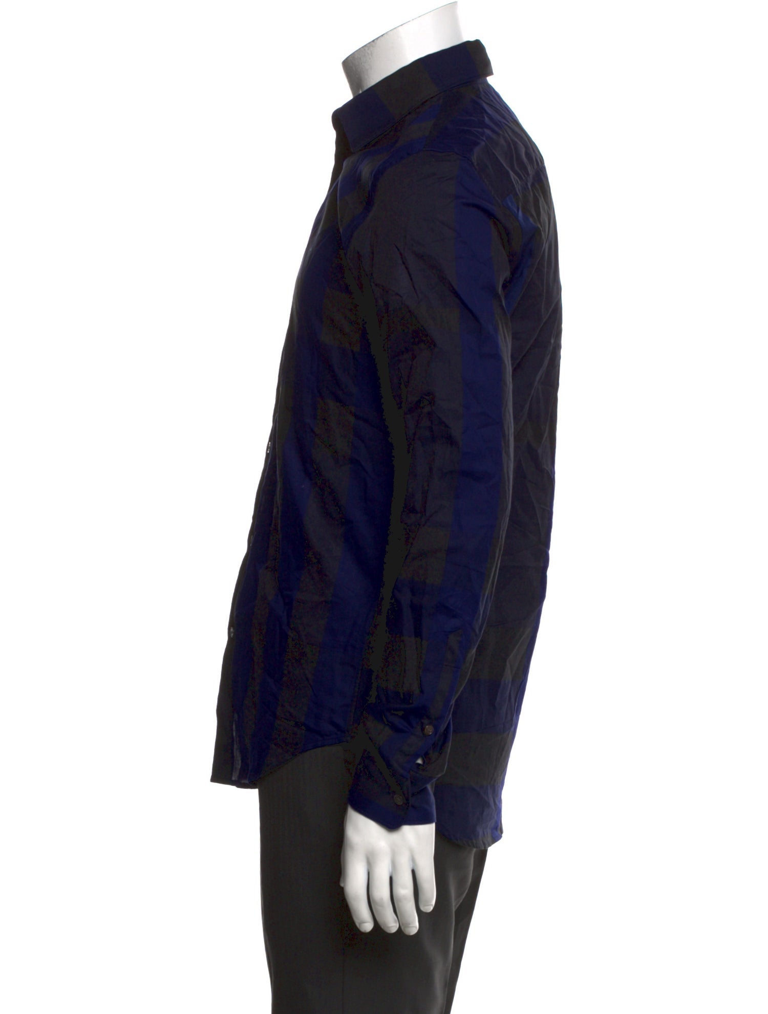 Burberry London Exploded Check Pattern Long Sleeve Shirt