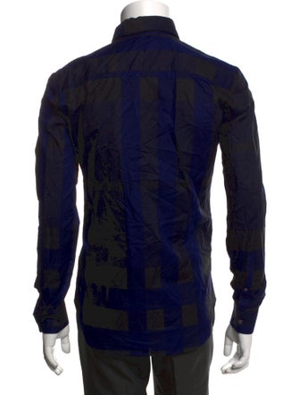 Burberry London Exploded Check Pattern Long Sleeve Shirt