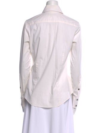 Burberry London Long Sleeve Button-Up Top