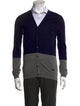 Burberry London Wool Colorblock Pattern Cardigan