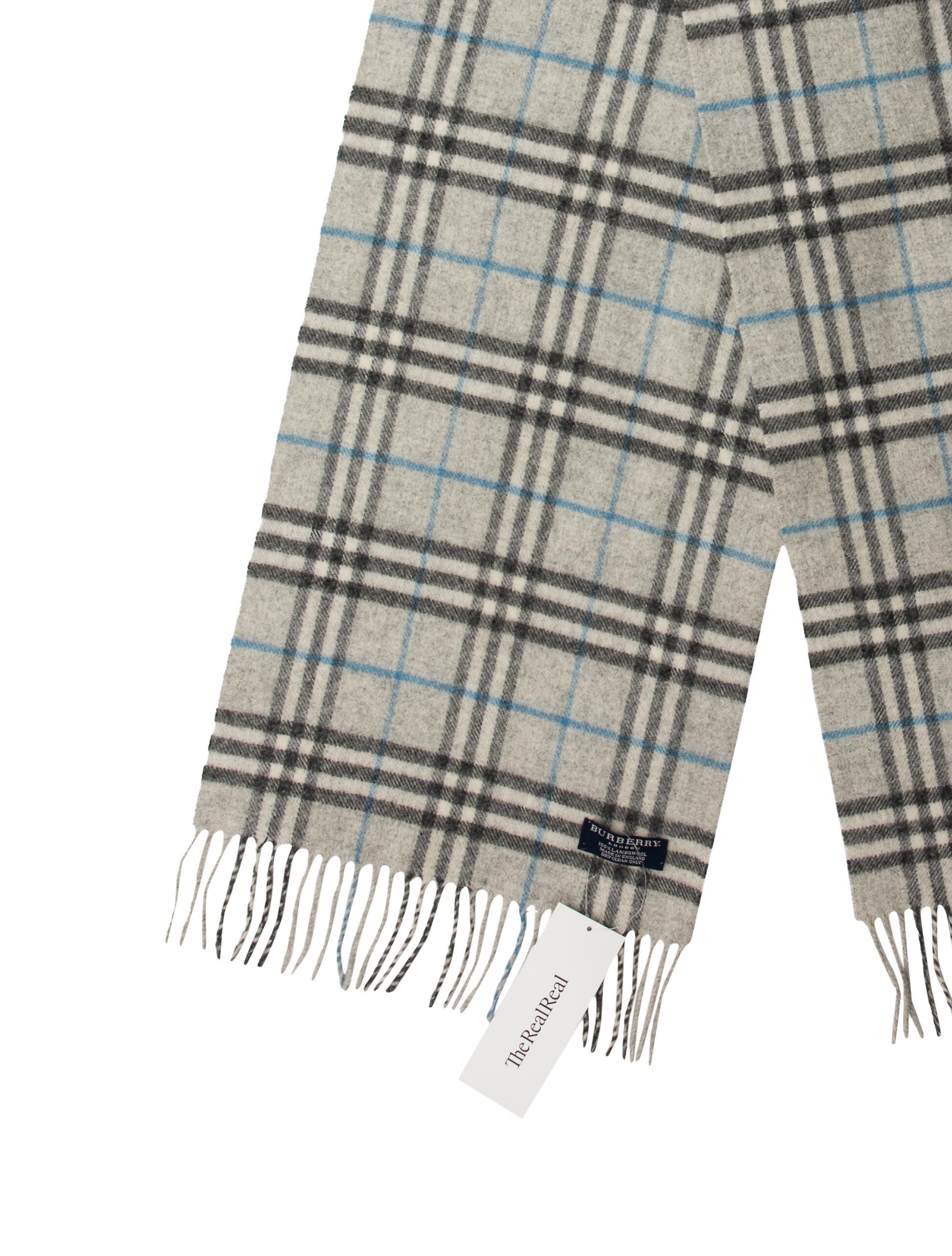 Burberry London Cashmere House Check Pattern Scarf
