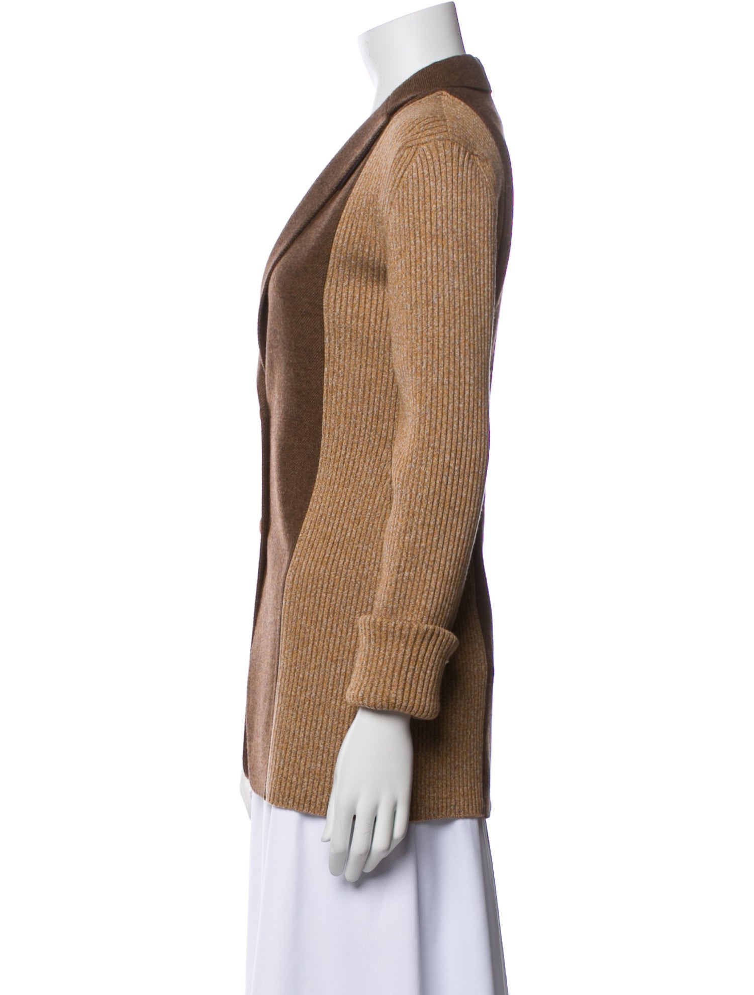 Burberry London Wool Colorblock Pattern Blazer