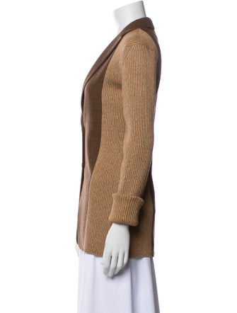 Burberry London Wool Colorblock Pattern Blazer