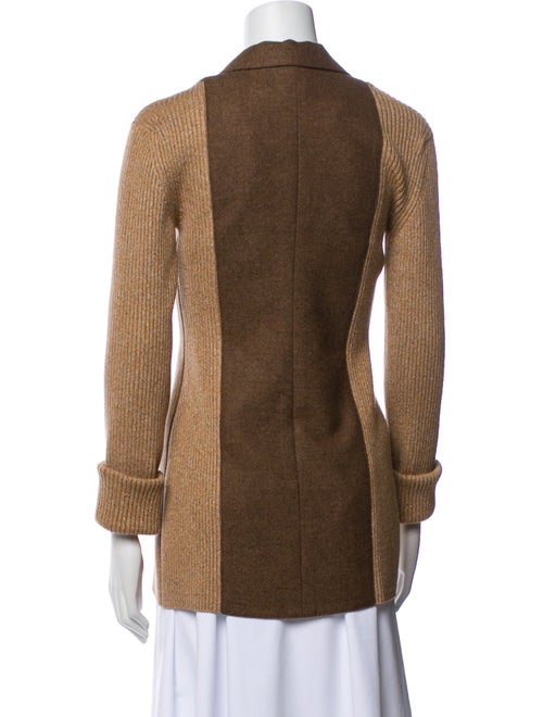 Burberry London Wool Colorblock Pattern Blazer
