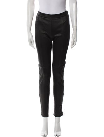 Burberry London Lamb Leather Skinny Leg Pants