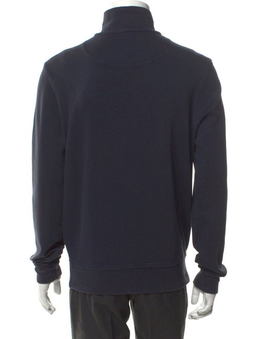 Burberry London Nova Check Pattern Mock Neck Sweatshirt