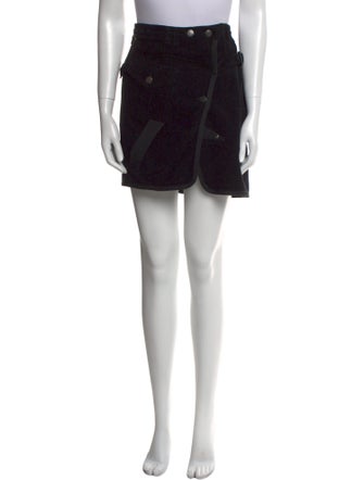 Burberry London Raw-Edge Trim Mini Skirt