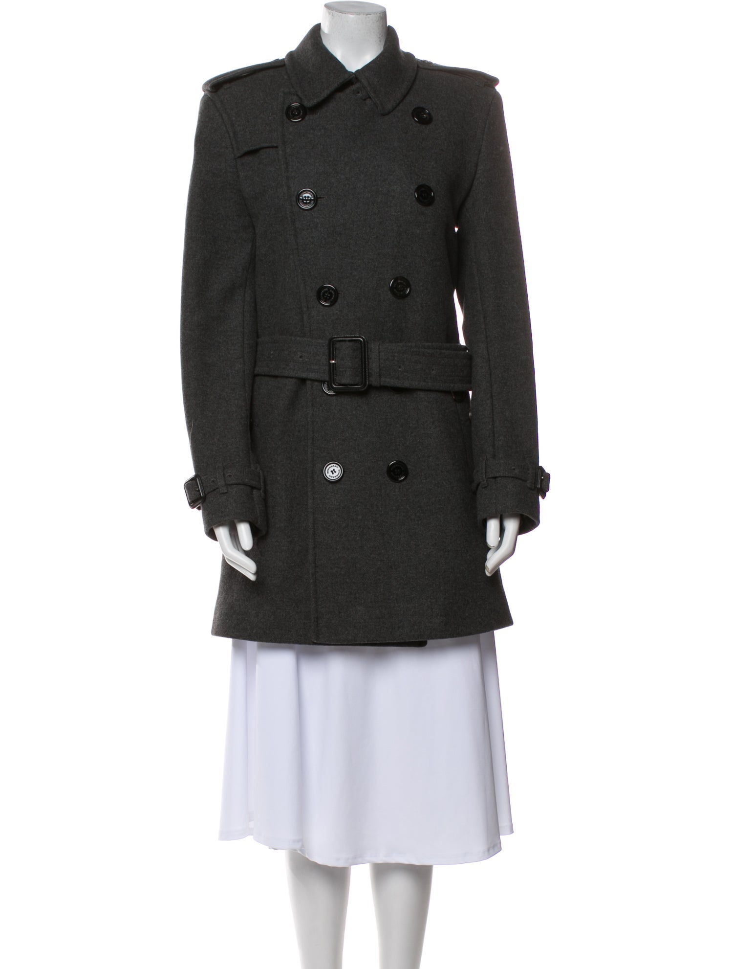 Burberry London Wool Trench Coat