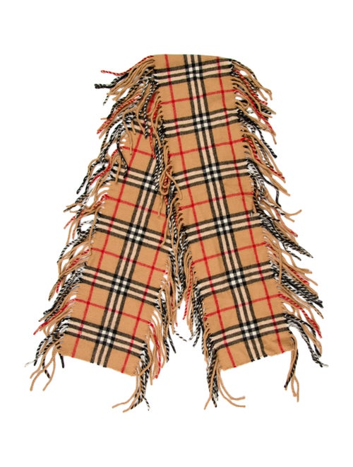 Burberry London Cashmere Nova Check Pattern Scarf