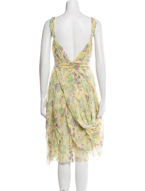 Burberry London Silk Midi Length Dress