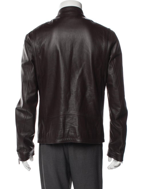 Burberry London Lamb Leather Moto Jacket