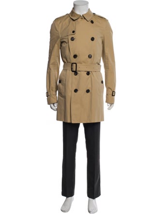 Burberry London Nova Check Pattern Trench Coat