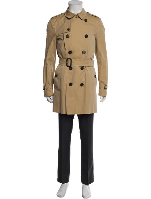 Burberry London Nova Check Pattern Trench Coat