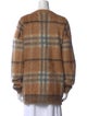 Burberry London Mohair Plaid Print Sweater