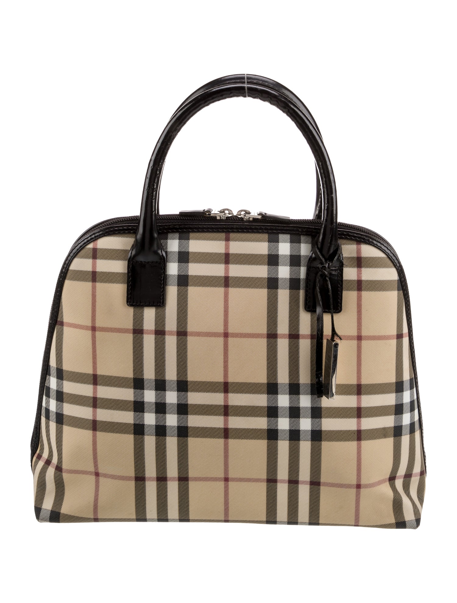 Burberry London Nova Check Top Handle Bag