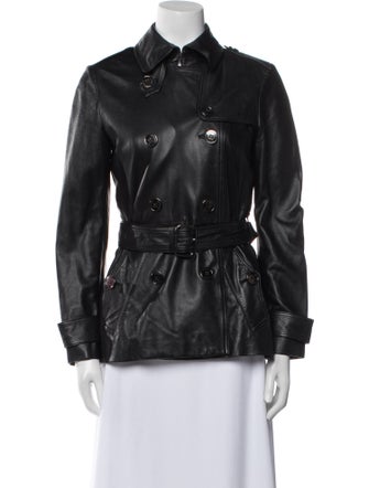 Burberry London Leather Utility Jacket