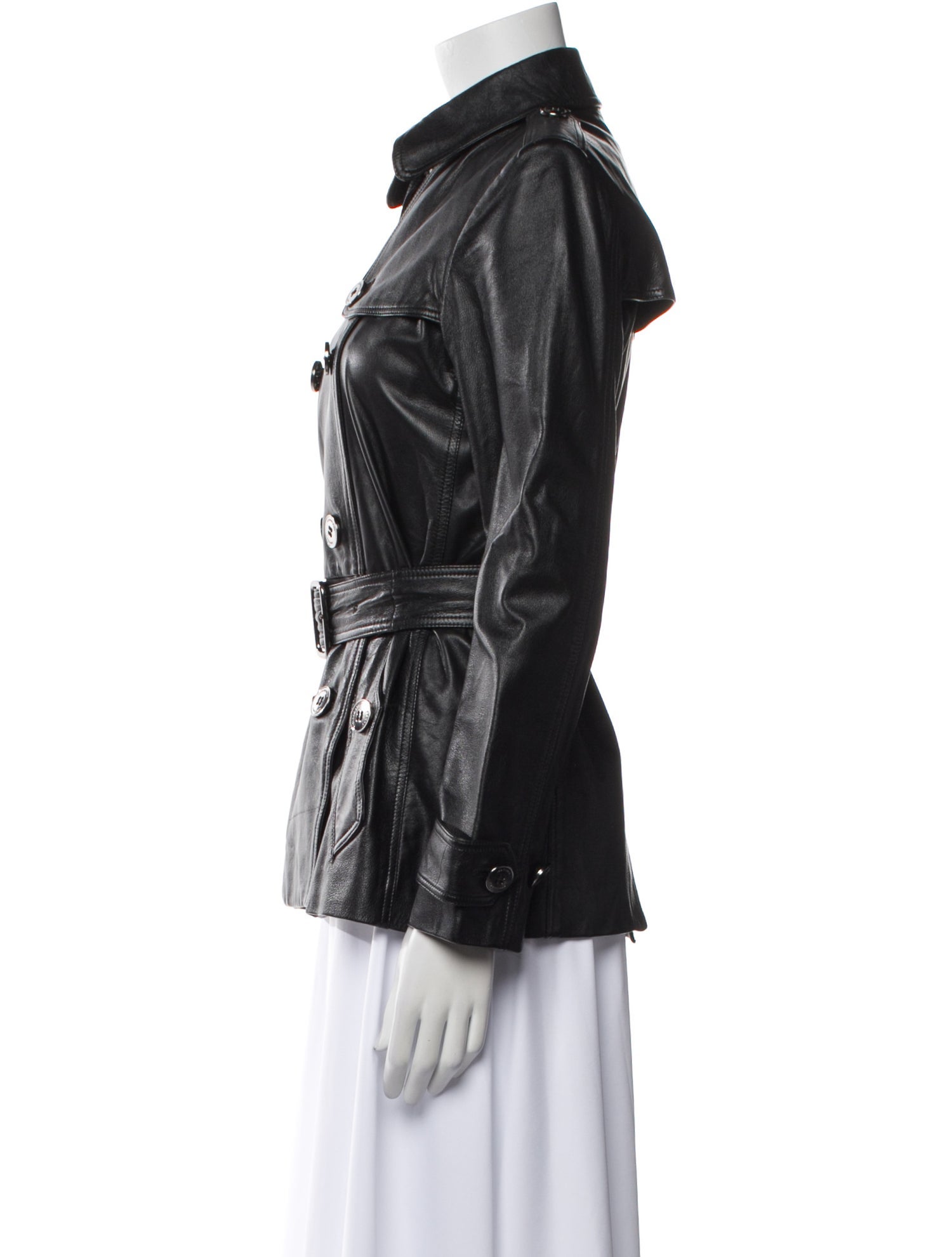 Burberry London Leather Utility Jacket