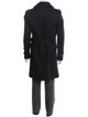 Burberry London House Check Pattern Virgin Wool Trench Coat
