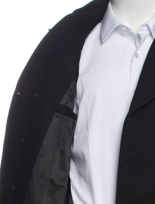 Burberry London House Check Pattern Virgin Wool Trench Coat