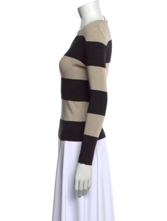 Burberry London Striped V-Neck Bodysuit