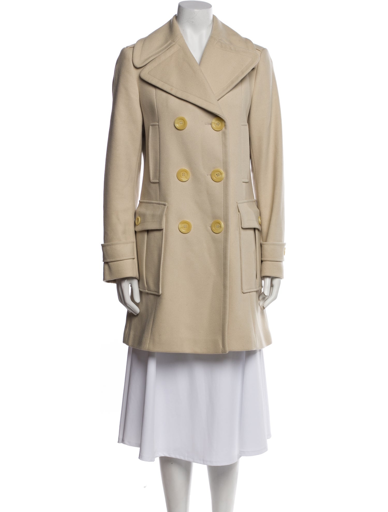 Burberry London Virgin Wool Trench Coat