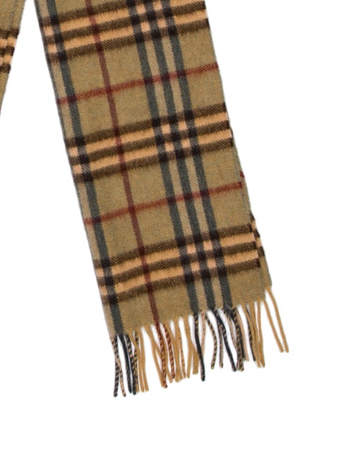 Burberry London Cashmere House Check Pattern Scarf
