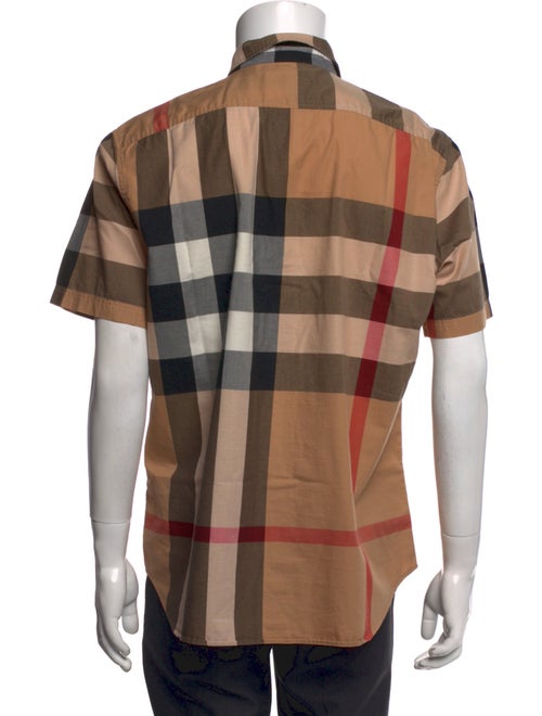 Burberry London Exploded Check Pattern Short Sleeve Shirt