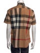 Burberry London Exploded Check Pattern Short Sleeve Shirt