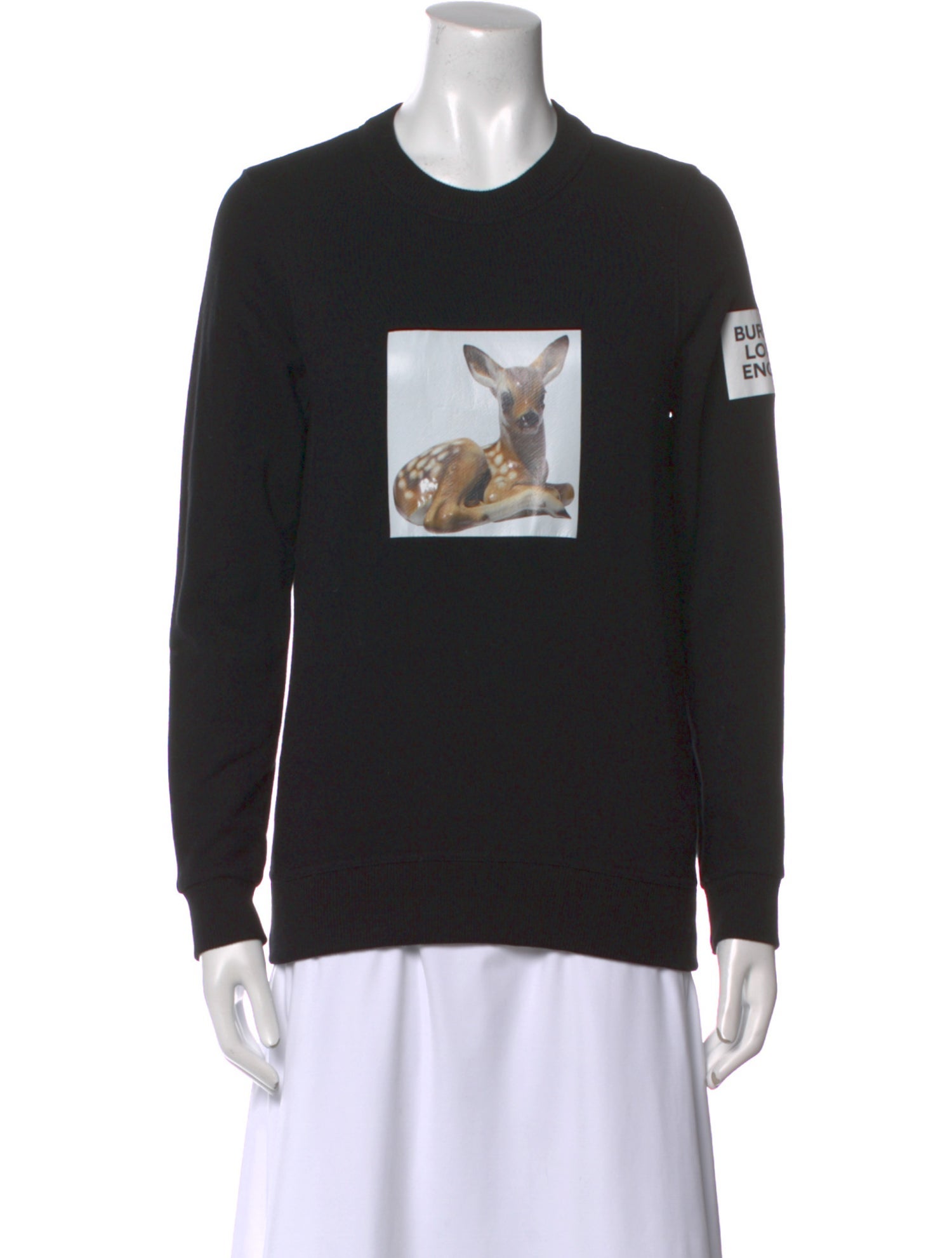 Burberry London Graphic Print Crew Neck Sweatshirt