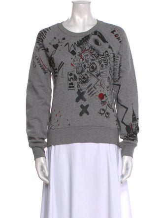 Burberry London Graphic Print Crew Neck Sweatshirt