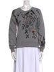 Burberry London Graphic Print Crew Neck Sweatshirt