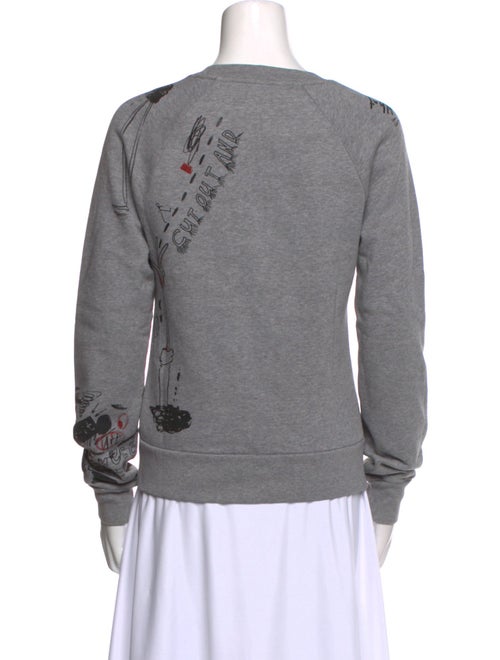 Burberry London Graphic Print Crew Neck Sweatshirt