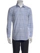 Burberry London Plaid Print Long Sleeve Shirt