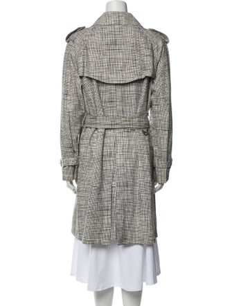Burberry London Plaid Print Coat