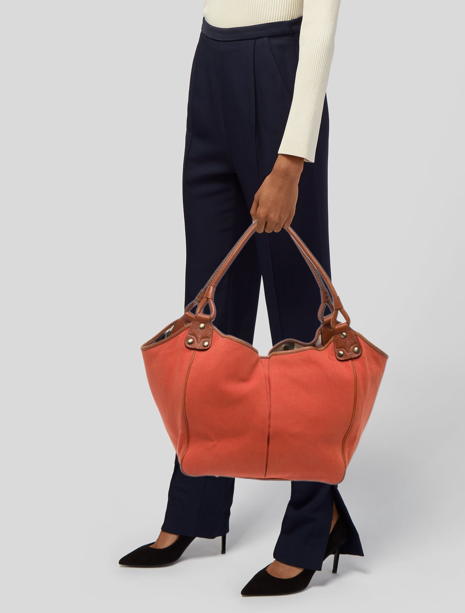 Burberry London Canvas Hobo