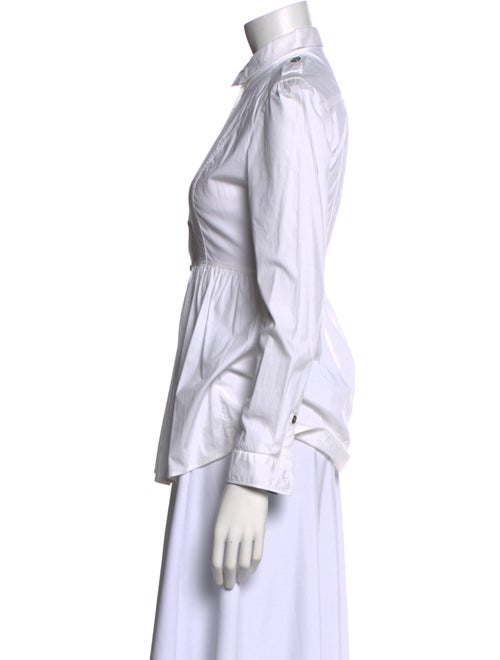 Burberry London Long Sleeve Button-Up Top