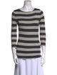 Burberry London Silk Striped Top