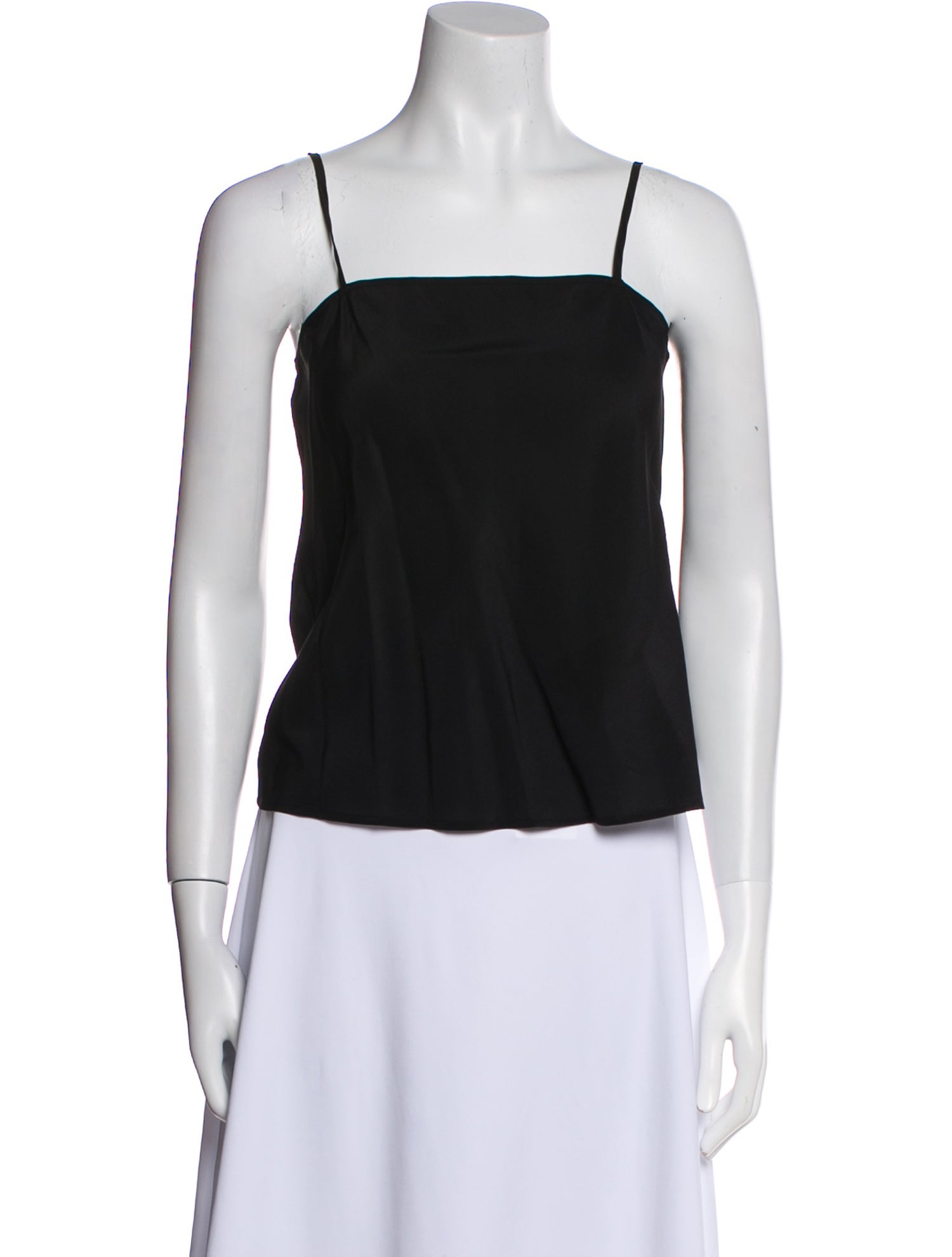 Burberry London Silk Square Neckline Top