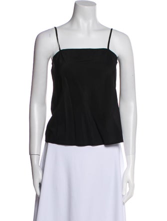 Burberry London Silk Square Neckline Top
