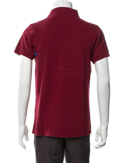 Burberry London House Check Pattern V-Neck Polo Shirt