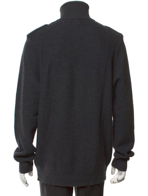 Burberry London Merino Wool Turtleneck Cardigan