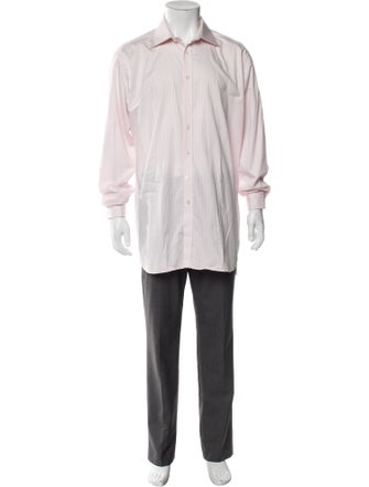 Burberry London Striped Long Sleeve Dress Shirt