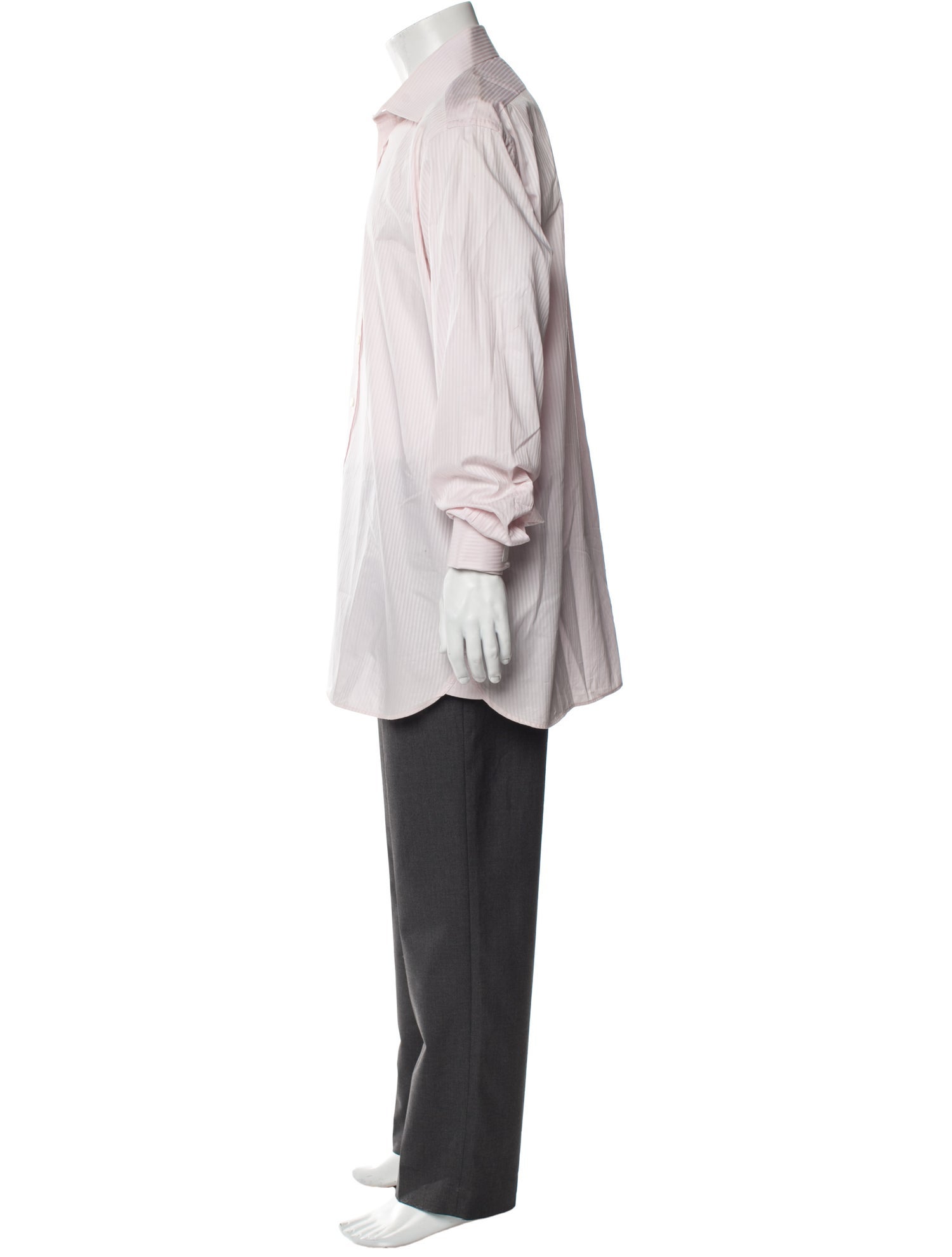 Burberry London Striped Long Sleeve Dress Shirt