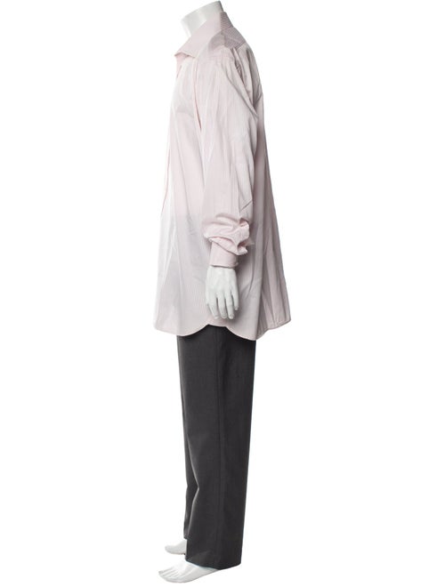 Burberry London Striped Long Sleeve Dress Shirt