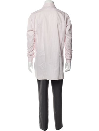 Burberry London Striped Long Sleeve Dress Shirt