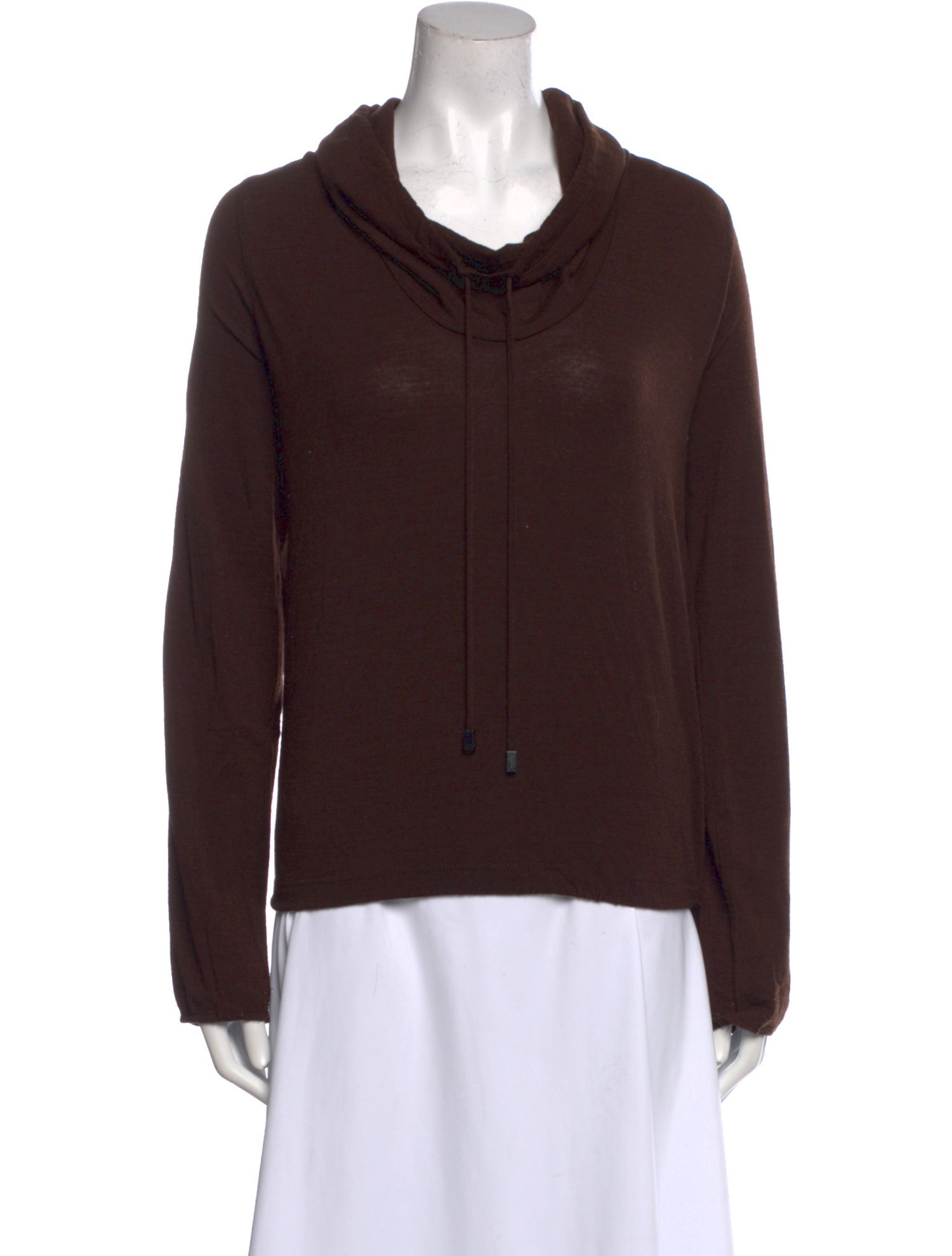 Burberry London Wool Cowl Neck Sweatshirt