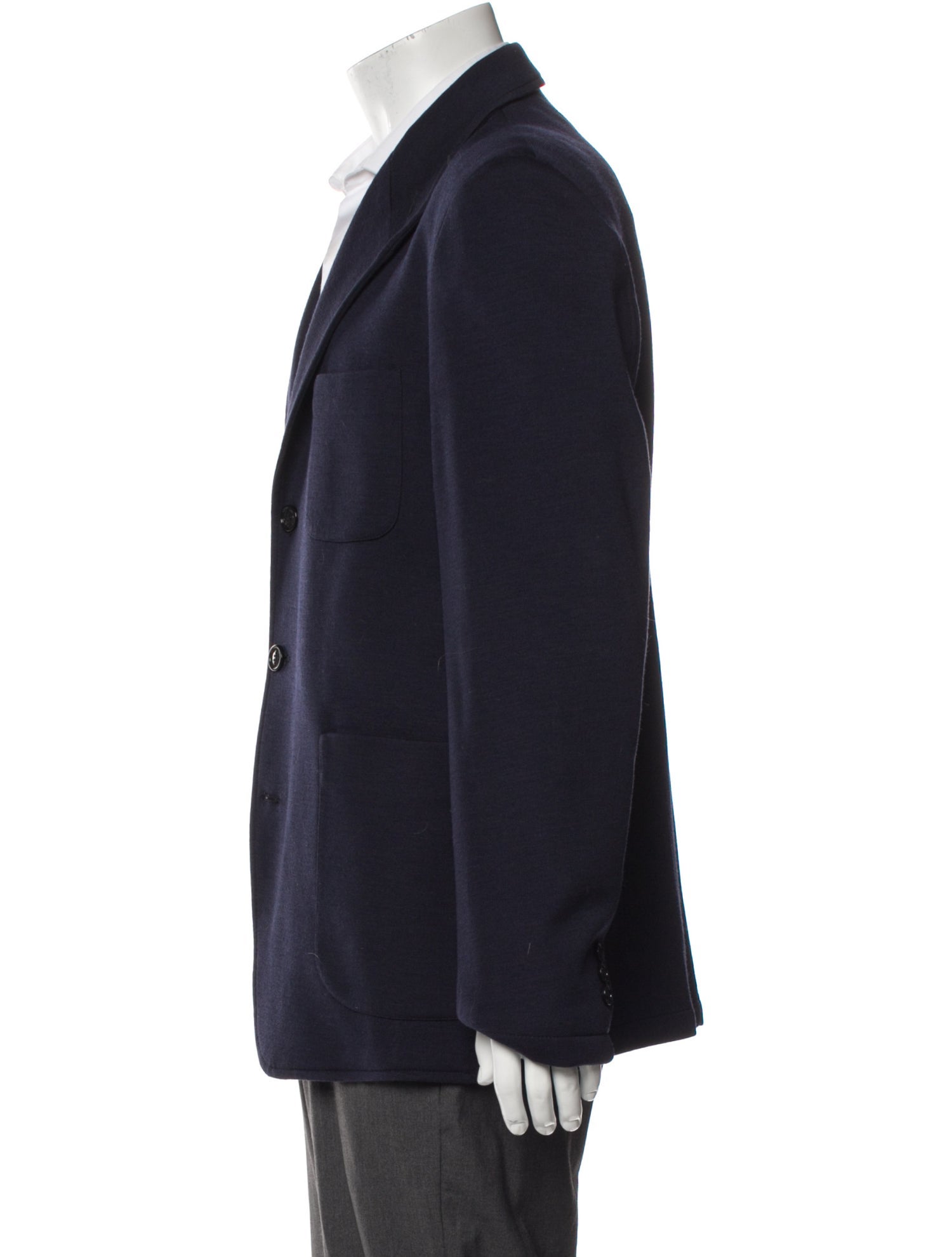 Burberry London Wool Rib Knit Blazer